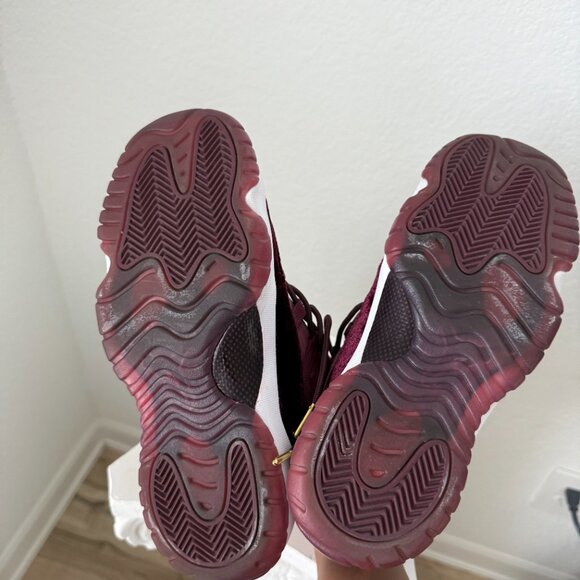 Air Jordan 11 Retro GG Heiress ‘Velvet’ Maroon Gold | Size 7.5 | Rare Worn Once - Picture 6 of 6